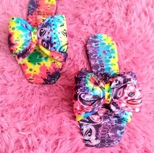 Paisley Tie Dye Sandal Slides